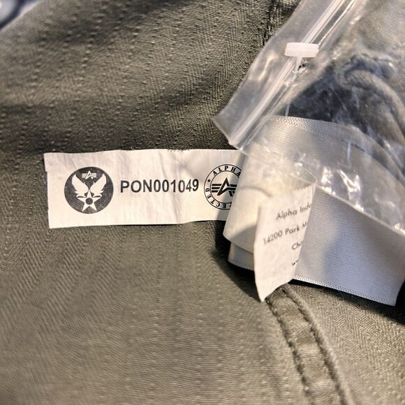 NWOT Alpha Industries,inc. U. S. Service Jacket Women 100% Cotton - Picture 9 of 14